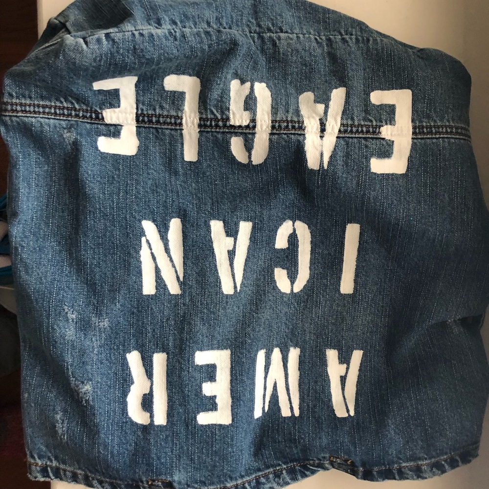 denim american eagle bag